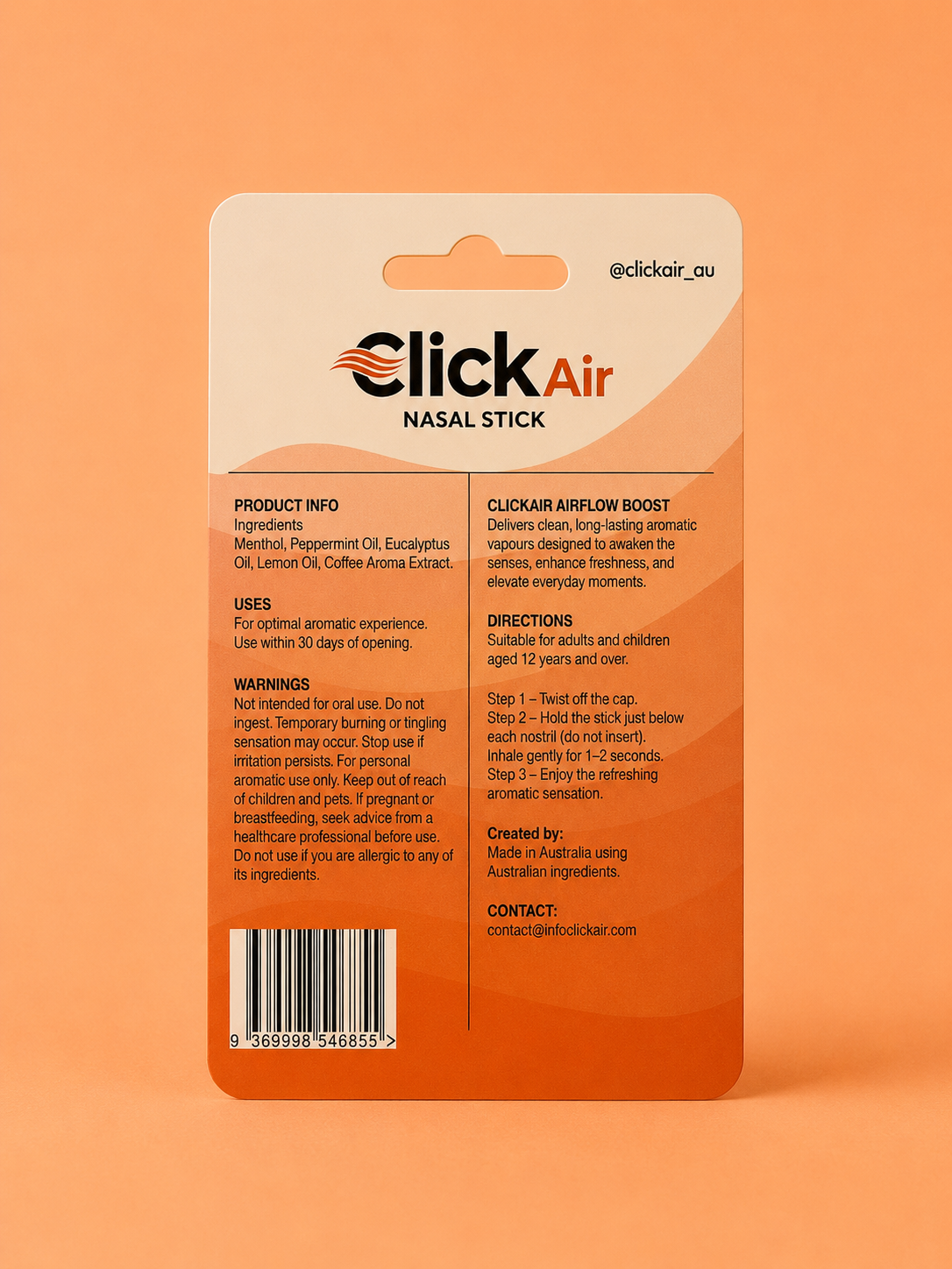 ClickAir Energy – Natural Inhaler